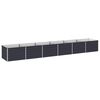vidaXL Raised Garden Bed Anthracite 480 x 80 x 55 cm cold-rolled steel
