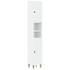 vidaXL Bathroom Cabinet with Open Shelf ALKMAAR White 30 x 31 x 190 cm