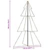 vidaXL Christmas Cone Tree 240 LEDs Indoor and Outdoor 118x180 cm