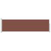 vidaXL Patio Retractable Side Awning 140x500 cm Brown