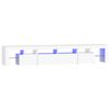 vidaXL TV Cabinet with LED Lights White 230x36,5x40 cm