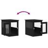 vidaXL Dog Crate Furniture Black Oak 45x62x59 cm Engineered Wood