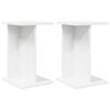 vidaXL Plant Stand 2 pcs White 25 x 25.5 x 40.5 cm Engineered Wood
