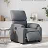 vidaXL Electric Massage Recliner Chair Grey Faux Leather