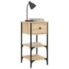 vidaXL Bedside Cabinets 2 pcs Sonoma Oak 34x36x70 cm Engineered Wood