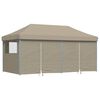 vidaXL Party Tent Pop-up 580 x 292 x 315 cm Taupe Oxford Fabric