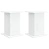 vidaXL Plant Stand 2 pcs White 30.5 x 30 x 43 cm Engineered Wood