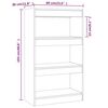 vidaXL Book Cabinet/Room Divider Concrete Grey 60x30x103 cm Engineered Wood