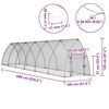 vidaXL Chicken Cage Silver 600x105x120 cm Galvanised Steel