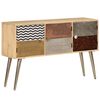 vidaXL Sideboard 120x30x75 cm Solid Mango Wood
