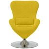 vidaXL Egg Chair Yellow Velvet