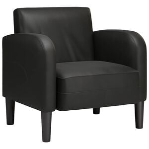 vidaXL Sofa Chair with Armrests Black 54 cm Faux Leather