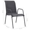 vidaXL Stackable Garden Chairs 4 pcs Steel and Textilene Anthracite