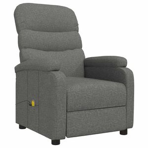 vidaXL Massage Chair Dark Grey Fabric