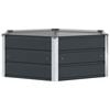 vidaXL Planter Anthracite 129 x 129 x 45 cm Steel