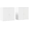 vidaXL Sideboards 2 pcs White 79x38x80 cm Engineered Wood