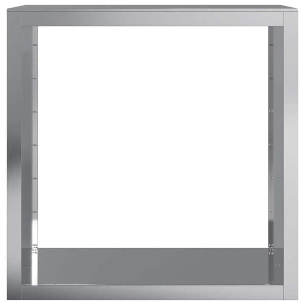 vidaXL Firewood Rack 100x40x100 cm Galvanised Steel
