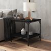 vidaXL Side Table Black 40x40x40 cm Engineered Wood