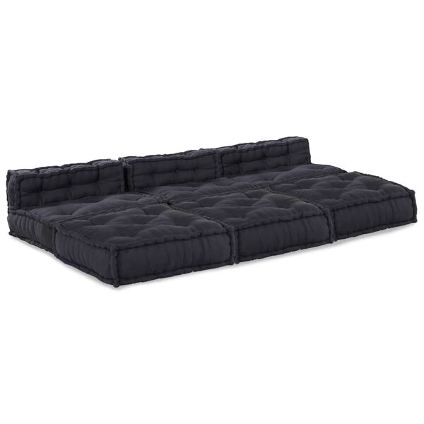 vidaXL Modular Sofa 4 pcs Anthracite Fabric