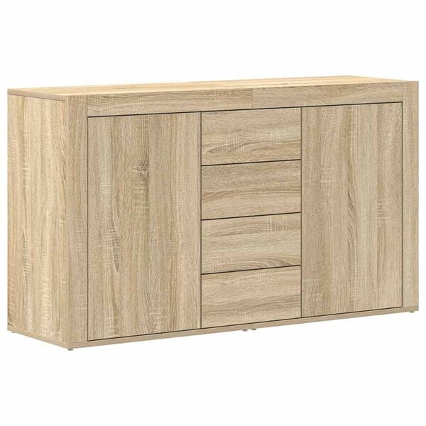 vidaXL Sideboard Sonoma Oak 120 x 36 x 69 cm Engineered Wood