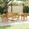 vidaXL Garden Rose Lounge Set 4 pcs Solid Acacia Wood
