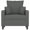 vidaXL Sofa Chair Dark Grey 60 cm Fabric