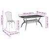 vidaXL Garden Dining Set 5 pcs White Aluminium