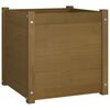 vidaXL Garden Planter Honey Brown 50x50x50 cm Solid Pinewood