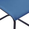 vidaXL Cantilever Dining Chairs 2 pcs Blue Faux Leather