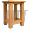vidaXL End Tables 2 pcs 27x24x37 cm Solid Oak Wood