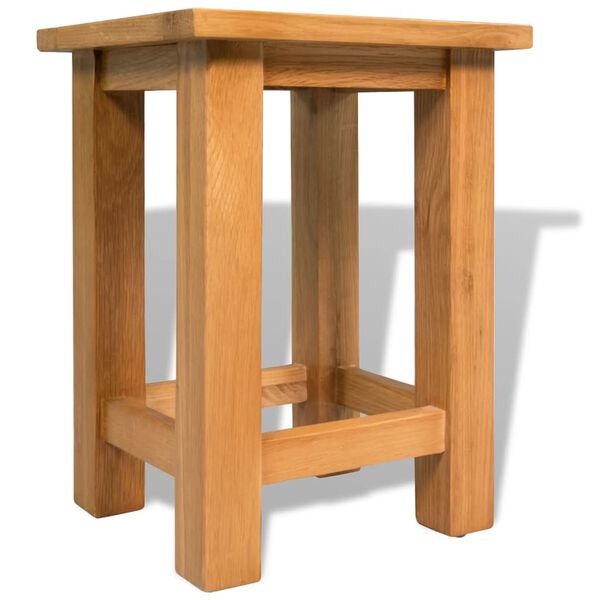 vidaXL End Tables 2 pcs 27x24x37 cm Solid Oak Wood