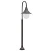 vidaXL Garden Post Light | Bronze | Aluminium frame, PVC lampshade | Medium