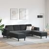 vidaXL Living Room Couch 3 pcs Black