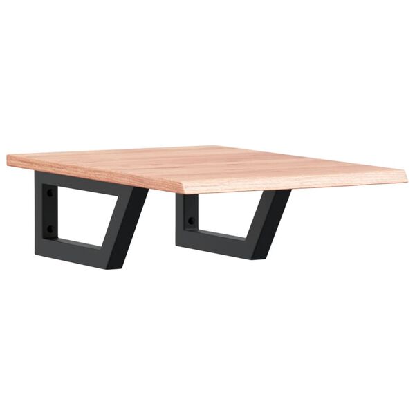 vidaXL Basin Shelf Wall Mounted Steel and Solid Wood Oak