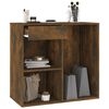 vidaXL Cosmetic Cabinet Smoked Oak 80x40x75 cm Engineered Wood