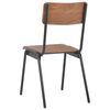 vidaXL Dining Chairs 6 pcs Brown Plywood