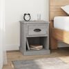 vidaXL Bedside Cabinet Grey Sonoma 39x39x47.5 cm Engineered Wood