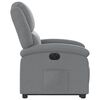 vidaXL Electric Stand up Recliner Chair Light Grey Fabric