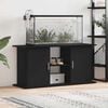 vidaXL Aquarium Stand Black Oak 121x41x58 cm Engineered Wood