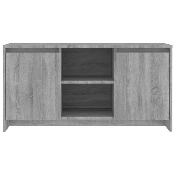 vidaXL TV Cabinet Grey Sonoma 102x37.5x52.5 cm Engineered Wood