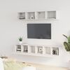 vidaXL 5 Piece TV Cabinet Set White Engineered Wood