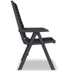 vidaXL Reclining Garden Chairs 2 pcs Plastic Anthracite