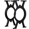 vidaXL Bench Leg | Set of 2 | Black | Cast Iron | Medium | Durable | Bench Leg