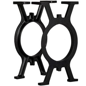 vidaXL Bench Leg | Set of 2 | Black | Cast Iron | Medium | Durable | Bench Leg