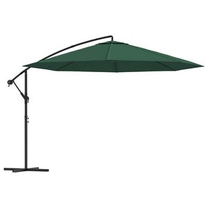 vidaXL Cantilever Garden Parasol 3,5 m Green