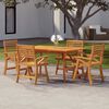 vidaXL 5 Piece Garden Dining Set Solid Wood Acacia