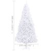 vidaXL Artificial Pre-lit Christmas Tree 300 cm White