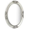 vidaXL Wall Mirror Baroque Style 50x70 cm Silver