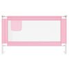 vidaXL Toddler Safety Bed Rail Pink 140x25 cm Fabric