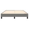 vidaXL Box Spring Bed Frame Dark Grey Queen Fabric